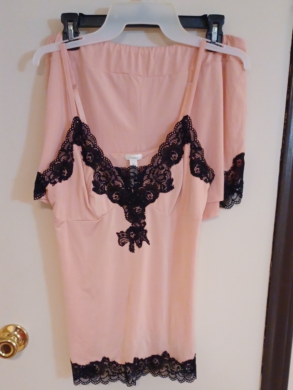 Soma Peach & Black PJ Set